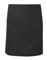 Neutral Bio-Baumwoll-Cafe-Schürze mit Tasche – Black