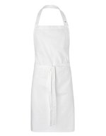 Neutral Bio-Baumwolle Chef Schürze mit Druckknöpfen, Black 70 x 90 cm, NE92003 – White