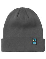 Neutral Klassische Beanie aus Bio-Baumwolle, Black One Size, NE93055 – Antracite