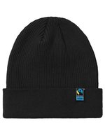Neutral Doppellagiges Bio-Baumwoll Beanie, Bordeaux One Size, NE93056 – Bild 2