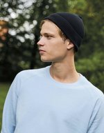 Neutral Fairtrade Beanie aus Bio-Baumwolle, Black One Size, NE93057 – Bild 1