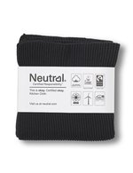 Neutral Rippstrick Küchentücher 2er-Set Baumwolle, Black 30 x 30 cm, NE95010 – Bild 4