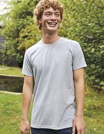 Neutral Recyceltes Baumwoll-T-Shirt mit Rundhalsausschnitt, Black Melange S, NEC61001 – Bild 1