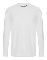 Neutral Recyceltes Langarm-T-Shirt mit Schnelltrocknung – White