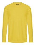 Neutral Recyceltes Langarm-T-Shirt mit Schnelltrocknung, Black M, NER61050 – Jaune
