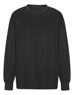 Tiger Cotton Oversized LS T|Shirt – Black