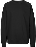Tiger Cotton Sweatshirt mit Rundhalsausschnitt – Black