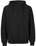 Tiger Cotton Hoodie mit Reißverschluss – Black
