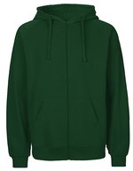 Tiger Cotton Hoodie mit Reißverschluss – Bottle Green