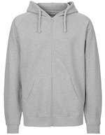 Tiger Cotton Hoodie mit Reißverschluss – Sport Grey