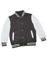 Nath Campus Jacke mit kontrastfarbenen Ärmeln, Black/White S, NH043 – Bild 2