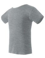 Nath T-Shirt mit Ripp-Kragen, Black S, NH140 – Grey Melange