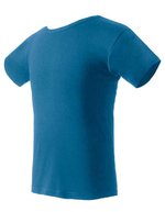 Nath T-Shirt mit Ripp-Kragen, Black S, NH140 – Indigo Blue