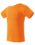 Nath T-Shirt mit Ripp-Kragen, Black S, NH140 – Orange