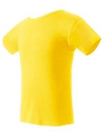Nath T-Shirt mit Ripp-Kragen, Black S, NH140 – Yellow