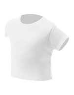 Nath Baby T-Shirt mit Druckknöpfen, Baumwolle, Black 6-12 Monate, NH140B – White