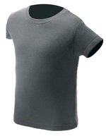 Nath T-Shirt mit Ripp-Kragen für Kinder – Dark Grey