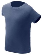 Nath T-Shirt mit Ripp-Kragen für Kinder – Deep Navy