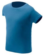 Nath T-Shirt mit Ripp-Kragen für Kinder, Pistachio 0/2, NH140K – Indaco Blu