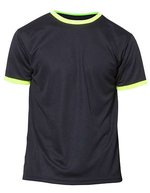 Nath Sport-T-Shirt Action aus Quick-Dry-Gewebe, Black/Yellow Fluor 3/4, NH160K – Bild 1