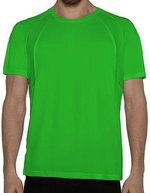 Nath Atmungsaktives Herren Sport T-Shirt, Apple Green Fluor XS, NH250 – Bild 1
