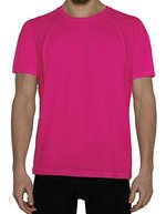 Nath Atmungsaktives Herren Sport T-Shirt – Dark Bubblegum
