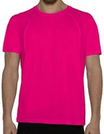 Nath Atmungsaktives Herren Sport T-Shirt, Apple Green Fluor XS, NH250 – Pink Fluor
