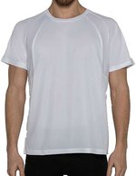 Nath Atmungsaktives Herren Sport T-Shirt, Apple Green Fluor XS, NH250 – White