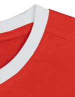 Nath T-Shirt Boston mit Kontrastakzenten, Chocolate/Sky S, NH351 – Red/White