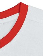 Nath T-Shirt Boston mit Kontrastakzenten, Chocolate/Sky S, NH351 – White/Red