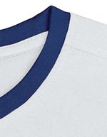 Nath T-Shirt Boston mit Kontrastakzenten, Chocolate/Sky S, NH351 – White/Royal