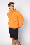 Nath Hoodie mit doppellagiger Kapuze und Kangurutasche, Red XS, NH421 – Bild 3