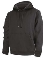 Nath Hoodie mit doppellagiger Kapuze und Kangurutasche, Apple Green Fluor XS, NH421 – Black