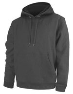 Nath Hoodie mit doppellagiger Kapuze und Kangurutasche, Apple Green Fluor XS, NH421 – Dark Grey