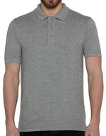 Nath Piqué Polo mit Kragen für Herren – Grey Melange