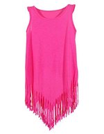 Nath Neonfarbene Kinderweste mit Fransen, Fuchsia Fluor 3/4, NH600 – Bild 2