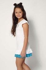 Nath Kinderweste Sandy aus 100% Baumwolle, White/Turquoise 1, NH603 – Bild 4