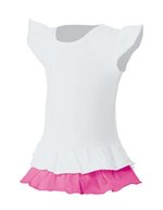 Nath Kinderweste Sandy aus 100% Baumwolle – White/Bubblegum