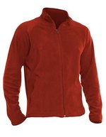 Nath Fleece Jacke Polaris mit Raglan-Ärmeln, Black S, NH800 – Rosso