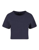 Ladies Cropped Tee – Navy