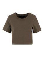 Ladies Cropped Tee – Olive