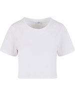 Ladies Cropped Tee – White
