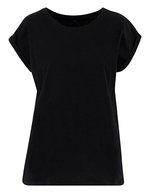 Ladies Extended Shoulder Tee – Black