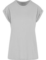 Ladies Extended Shoulder Tee – Light Asphalt