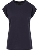 Ladies Extended Shoulder Tee – Navy