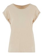 Ladies Extended Shoulder Tee – Sand