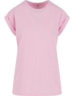Ladies Extended Shoulder Tee – Soft Pink