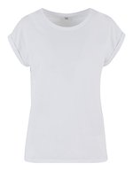 Ladies Extended Shoulder Tee – White