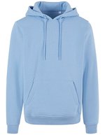 Felpa con cappuccio basica – Azzurro polvere