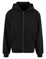 Oversized Zip Hoody – Black